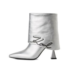 칼 라거펠트 데뷰 II 폴드다운 앵클 부츠