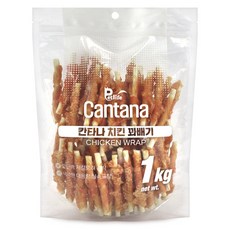 칸타나 치킨 대용량강아지간식, 1개, 1kg, 치킨꽈배기(치킨스틱)