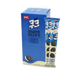 쿠크 바닐라 향 미니 샌드 쿠키 82gx9개x1통 소포장 어린이 사무실 간식 과자 생일 답례품, 1세트, 738g