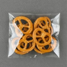 만주무지 접착봉투 OPP 포장지 빵 투명 비닐 쿠키무지봉투 쿠키 마카롱, 50개