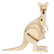 그니스토어 우드퍼즐 캥거루 3D입체퍼즐 목재퍼즐