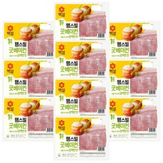 백설 햄스빌 굿베이컨, 75g, 10개