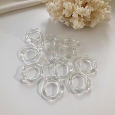 GGD 오로라 물결 투명 호마이카 반지