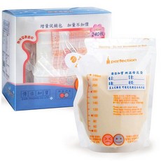 Perfection 茶壺型辨溫母乳袋 240ml (20入 80入), 1個, 母乳袋240ml (20入)