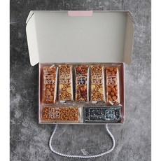 올인원 에너지바 명품백 부드러운 수제 견과류바 & 오란다 네이비 스티커&띠지 선택안함, 382g, 1박스