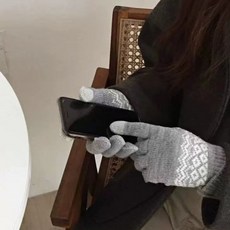 문팩토리 눈꽃 터치 니트장갑