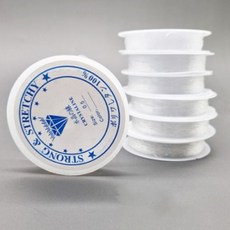 공예용 비즈재료 우레탄줄 0.4mm 키링재료 공예재료 키링만들기 구슬 팔찌재료 구슬줄 진주구슬 목걸이재료 진주 구슬팔찌+커머스연구소Shop, 빠른배송
