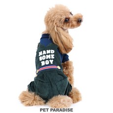 貝果貝果 日本 Pet Paradise 燈心絨假吊帶連身褲/連身裙, 1個
