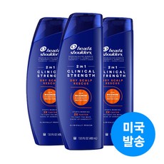 헤드앤숄더 2인1 클리니컬 스트렝스 드라이 스칼프 레스큐 샴푸, 3개, 400ml