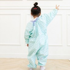 민트 듀스포 전신형 방수 미술가운 1P 유아 놀이복 ths*9012fa