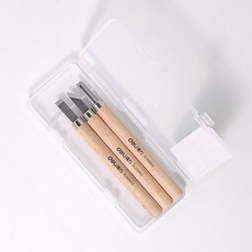 정밀 조각칼 3종 핸드메이 트 DIY 공예칼 목공 고무판 과일 도구, 상세페이지 참조