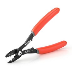ValueMax 18cm 와이어 스트리퍼 4in1 멀티 도구 고강도 재료 전선 잘단 및 압착 등 광범위 적용, 1개