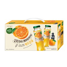 자연은 210일 제주감귤, 180ml, 12개