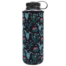 YR Nalgene 워터 쿨러 및 병 슬리브용 재사용 가능한 네오프렌 단열 슬리브 홀더 (블랙 473.2ml(16온스) 와이드 마우스), 48oz Wide Mouth, Cactus
