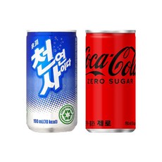 일화 천연사이다190ml(30캔) + 코카콜라 제로190ml(30캔), 60개, 190ml
