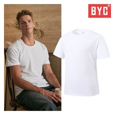 BYC BYC 남성 티셔츠 흡습 베이직 30수 반팔 티셔츠 3매