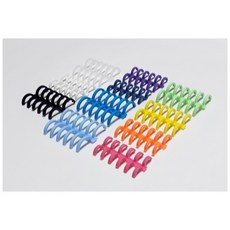 바인더링 루즈리프 루즈링 6공 23색 12 16 18mm, 흰색