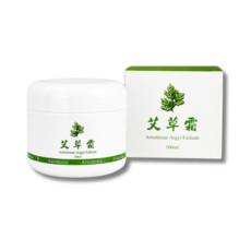 艾草之家 艾草霜 臺灣製 刮痧按摩 皮膚舒緩 推拿 清涼薄荷, 1個, 100g
