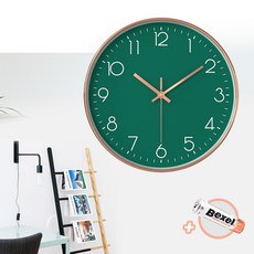무소음 미니 벽시계 20cm 예쁜 인테리어 벽걸이시계, 레트로그린(미니)