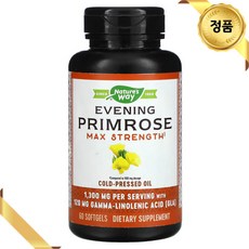 네이처스웨이 달맞이꽃종자유 1300mg 60캡슐 감마 리놀렌산 오메가6 영양제, 1개, 60정