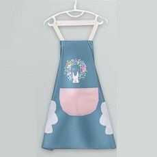 【無品牌】-防水圍裙雙肩揹帶防油圍裙家用廚房工作服雙層可擦手印字圍裙