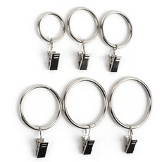 앤플랜잇 커튼링 집게 10p 실버 1인커튼, 4 x 50mm