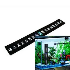 온도계스티커 스티커온도계 어항온도계 THERMOLABEL 수족관 온도스티커, 1개