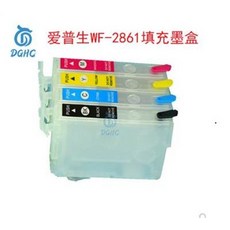 DGHC 適用愛普生 WF-2861 填充墨盒, 適用愛普生Epson T03C1 T03D1 Epson WF-2861 打印機, 1個