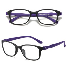 휴대용 고화질 초경량 불루라이트차단 TR90 안경테, 1개, TR90/퍼플