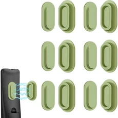6팩 마그네틱 리모컨 홀더 업그레이드된 실리콘 벽걸이 TV 팬 에어컨 자가 접착, 01 녹색