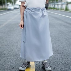 電動車電瓶車防水裙 騎車護腿擋雨 速干防霉, 【雨裙】銀灰色,2XL