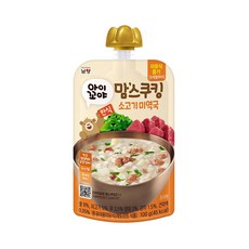 맘스쿠킹 유아 이유식(6개월~15개월) 15종 단품 골라담기, 100g, 1개, 소고기미역국