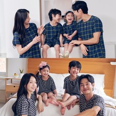 별별모아 여름 가족 커플 냉장고잠옷 냉감 파자마 홈웨어 빅사이즈 패밀리