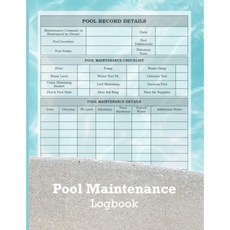 수영장 유지보수 기록부 관리 기록용 노트북