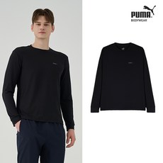 한정특가 [푸마] 남녀공용 에센셜 긴팔 언더셔츠 (블랙)