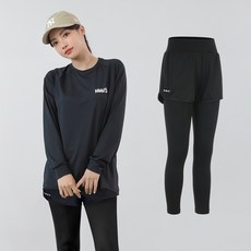 여성 래쉬가드 하의 일체형 워터레깅스 스윔팬츠 수영복 반바지 투인원 비치웨어