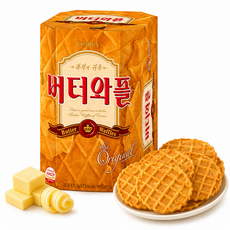 크라운 버터와플, 135g, 12개