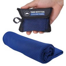 행사상품 Tough Outdoors 쿨링 타월 - 목과 얼굴을 위한 쿨링 타월 - 캠핑 체육관 요가 및 스포츠용 아이스 랩 및 땀 걸레 - 체육관 땀용 운동 타월 - 극한의 열