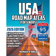 (영문도서)United States Road Atlas (Seniors): Adventure Awaits - The Ultimate US Road Maps... Paperback, Independently Published, English, 9798243023696