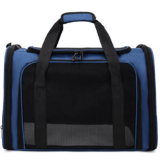 가려거든 강아지 고양이 간편외출 이동가방, 1개, 블루