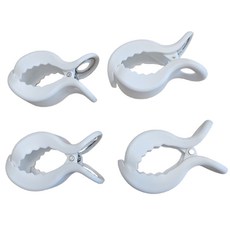 위뜰리에 유모차 블랭킷 클립 집게, 4개, 흰색