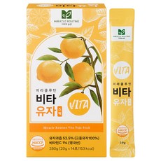 미라클루틴 비타 유자 스틱, 20g, 14개입, 3개