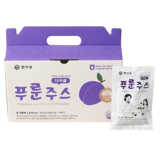 힘가네 푸룬주스 푸른 농축26% 캘리포니아산 화이버, 20개, 80ml