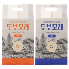 [본사직영/당일출고]강집사 샌드 두부모래 가는입자 고양이모래, 7L, 6팩, 오리지널