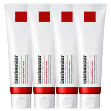 에너부스터 김연경 발열 웜업 스포츠 마사지 크림 박찬호, 4개, 80ml