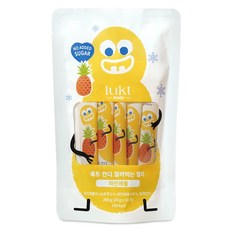 LUKT KINDY 冷凍果凍 10入, 1個, 鳳梨, 200g