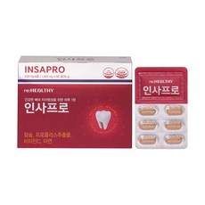 인사프로 치아건강 영양제 뼈 건강 칼슘 프로폴리스 비타민C 정품, 1개, 60정