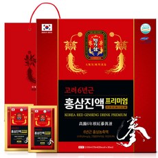 명기삼 고려 6년근 프리미엄 홍삼진액 5p + 쇼핑백, 350ml, 6개
