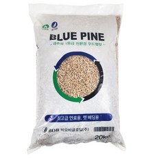 A1등급 블루파인 러시아산 고열량 우드펠릿 캠핑 펠렛 화목 난로 연료, 1개, 20kg