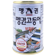 펭귄 고등어 통조림, 400g, 24개